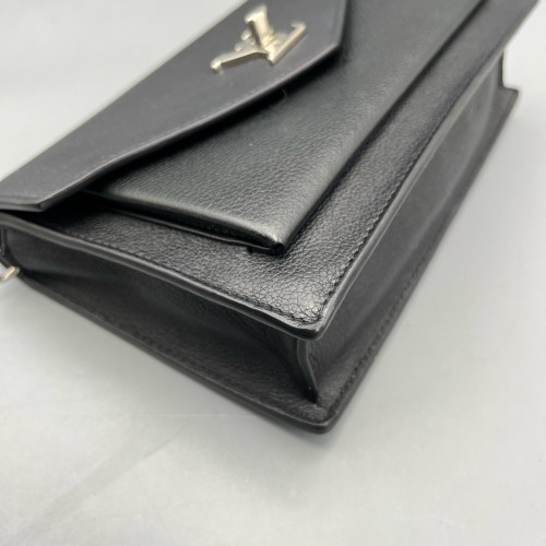 Louis Vuitton Mylockme Chain Pochette Calfskin Black