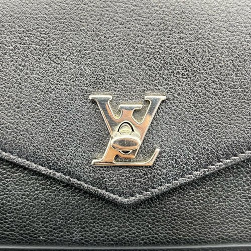 Louis Vuitton Mylockme Chain Pochette Calfskin Black