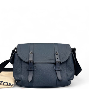 Louis Vuitton Christopher Messenger Calfskin Blue