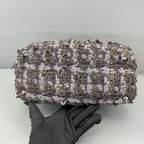 Chanel Box Bag Tweed Purple