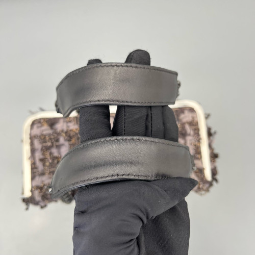 Chanel Box Bag Tweed Purple