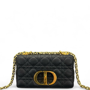 Dior Small Caro Bag Calfskin Black