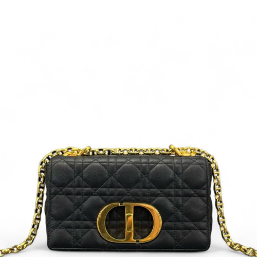 Dior Small Caro Bag Calfskin Black