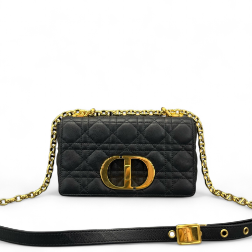 Dior Small Caro Bag Calfskin Black