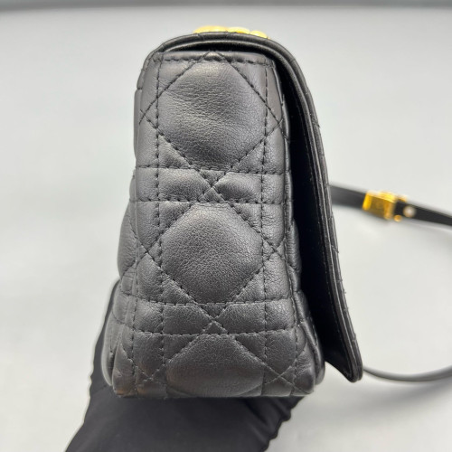 Dior Small Caro Bag Calfskin Black