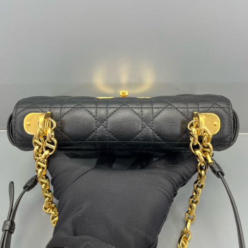 Dior Small Caro Bag Calfskin Black