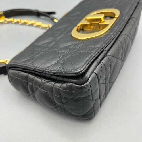Dior Small Caro Bag Calfskin Black