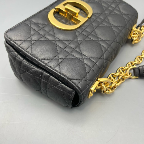 Dior Small Caro Bag Calfskin Black