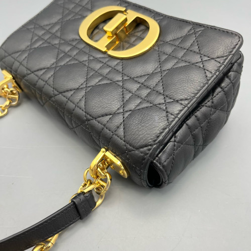 Dior Small Caro Bag Calfskin Black