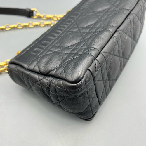 Dior Small Caro Bag Calfskin Black