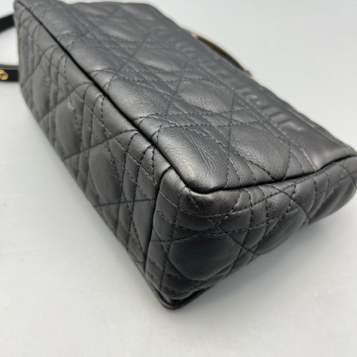 Dior Small Caro Bag Calfskin Black