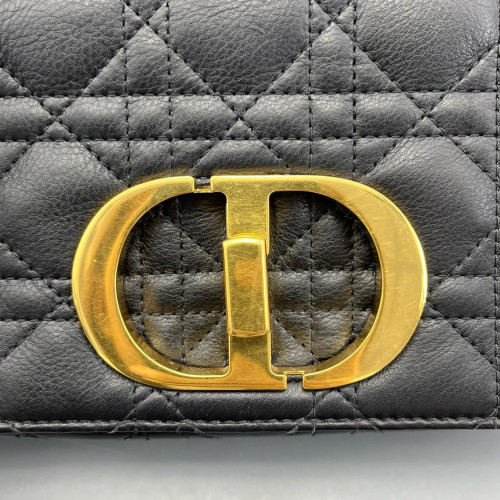 Dior Small Caro Bag Calfskin Black