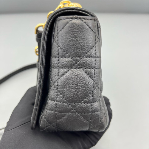 Dior Small Caro Bag Calfskin Black