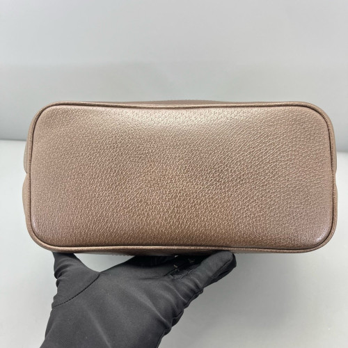 Gucci Ophidia Tote Bag GG Supreme Monogram Beige Ebony Beige Brown