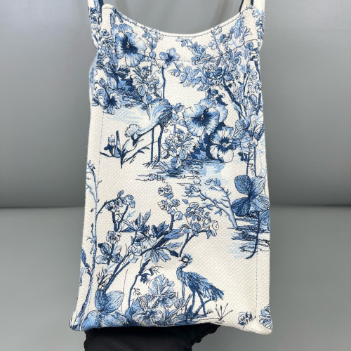 Dior Medium Book Tote Canvas Blue White Dior Medium Book Tote Canvas Blue White