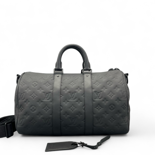 Louis Vuitton Keepall Bandouliere 35 Monogram Empreinte Black