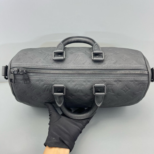 Louis Vuitton Keepall Bandouliere 35 Monogram Empreinte Black