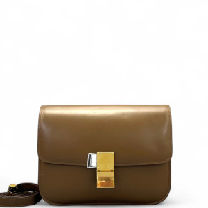Celine Medium Classic Box Smooth Calfskin Tan