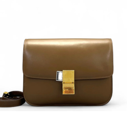 Celine Medium Classic Box Smooth Calfskin Tan