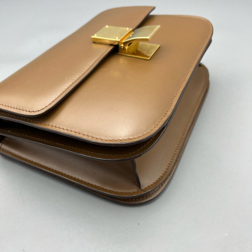 Celine Medium Classic Box Smooth Calfskin Tan