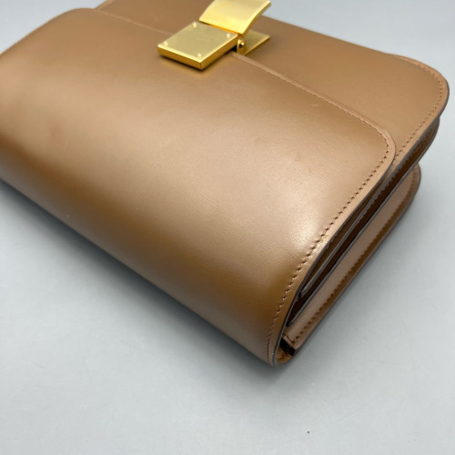 Celine Medium Classic Box Smooth Calfskin Tan