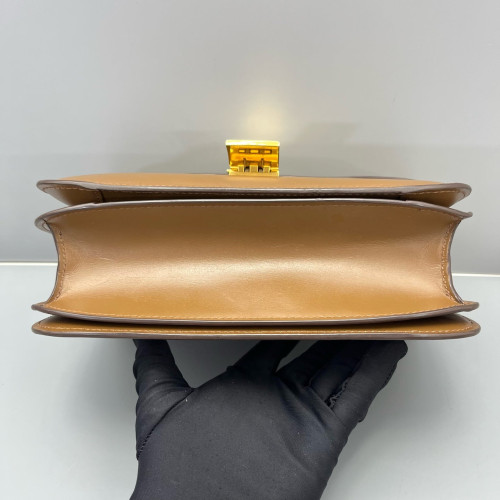 Celine Medium Classic Box Smooth Calfskin Tan