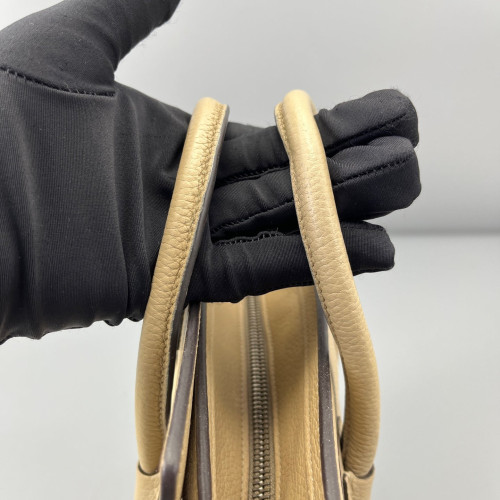Celine Nano Luggage Grained Calfskin Natural Tan