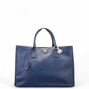 Prada Galleria Tote Saffiano Calfskin Dark Blue