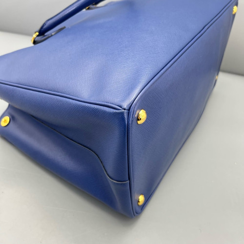 Prada Galleria Tote Saffiano Calfskin Dark Blue