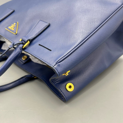 Prada Galleria Tote Saffiano Calfskin Dark Blue