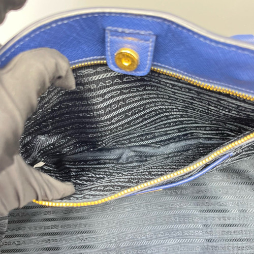 Prada Galleria Tote Saffiano Calfskin Dark Blue