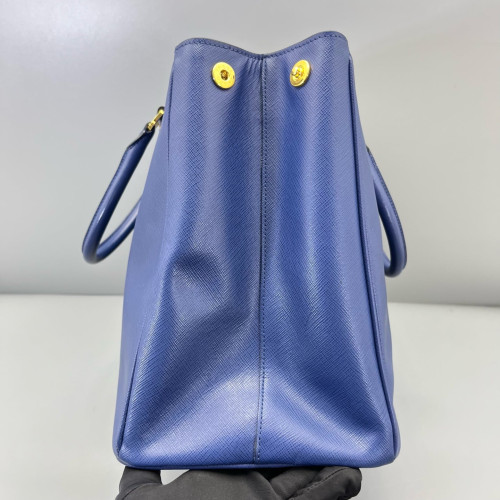 Prada Galleria Tote Saffiano Calfskin Dark Blue