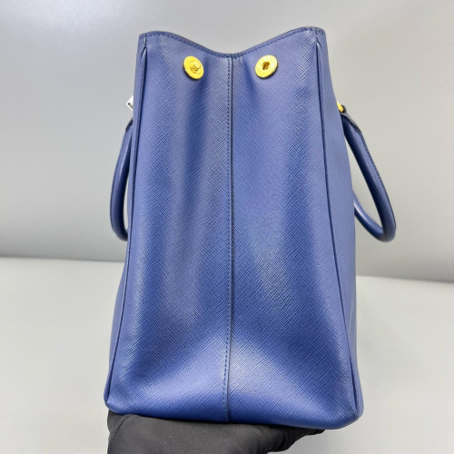 Prada Galleria Tote Saffiano Calfskin Dark Blue