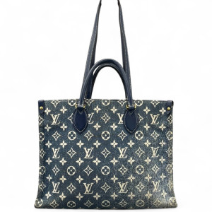 Louis Vuitton Onthego MM Denim Monogram Blue Louis Vuitton Onthego MM Denim Monogram Blue