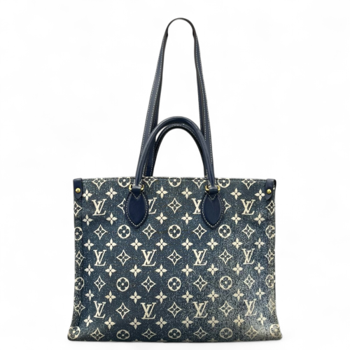 Louis Vuitton Onthego MM Denim Monogram Blue