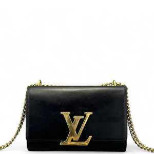 Louis Vuitton Shoulder Bag Calfskin Black