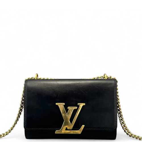 Louis Vuitton Shoulder Bag Calfskin Black