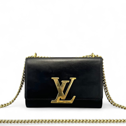 Louis Vuitton Shoulder Bag Calfskin Black