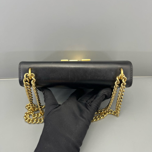 Louis Vuitton Shoulder Bag Calfskin Black