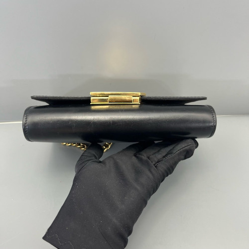 Louis Vuitton Shoulder Bag Calfskin Black