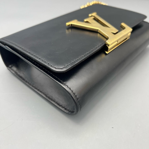 Louis Vuitton Shoulder Bag Calfskin Black