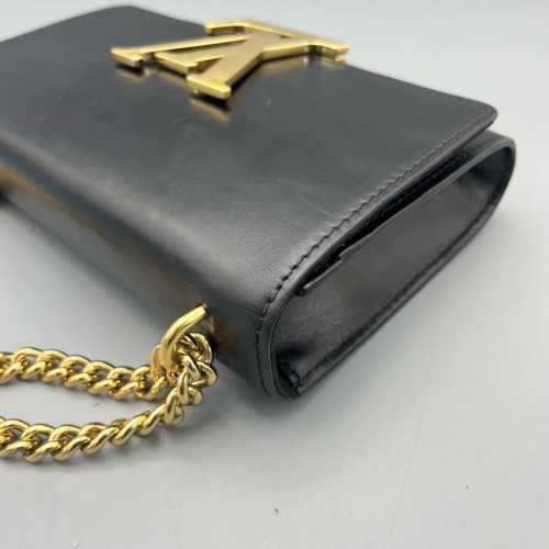Louis Vuitton Shoulder Bag Calfskin Black