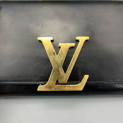 Louis Vuitton Shoulder Bag Calfskin Black