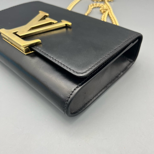 Louis Vuitton Shoulder Bag Calfskin Black