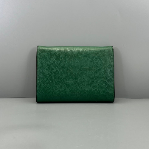 Gucci Mini Dionysus Chain Wallet Grained Calfskin Green