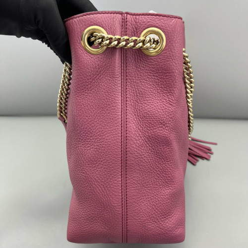 Gucci Medium Soho Shoulder Bag Calfskin Azalea Gucci Medium Soho Shoulder Bag Calfskin Azalea