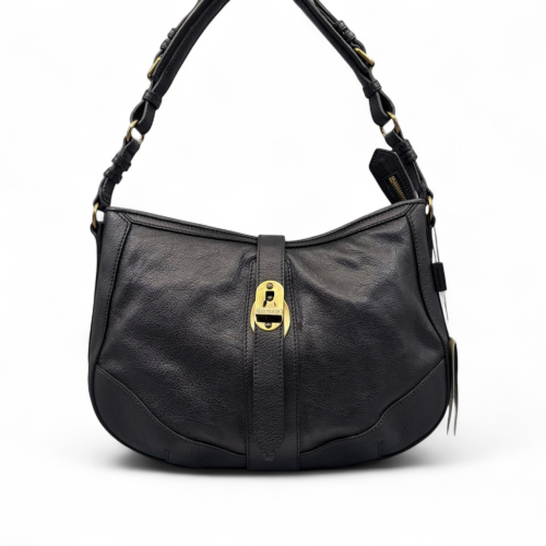 Burberry Shoulder Bag Grained Calfskin Black
