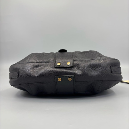 Burberry Shoulder Bag Grained Calfskin Black