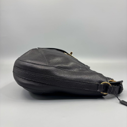 Burberry Shoulder Bag Grained Calfskin Black