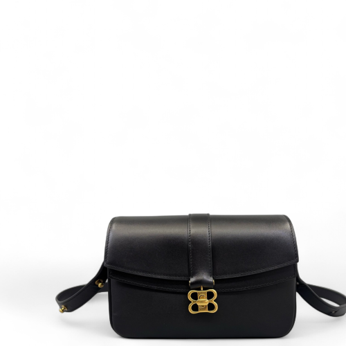 Balenciaga Small Lady Flap Bag Calfskin Black